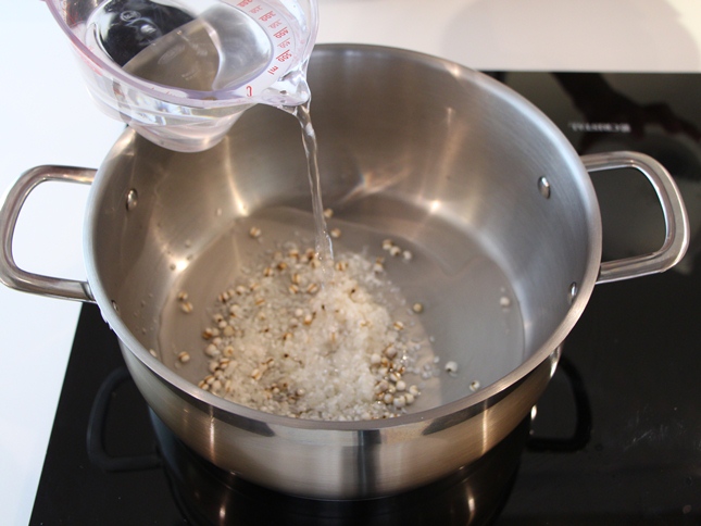 cháo trứng bắc thảo thịt nạc