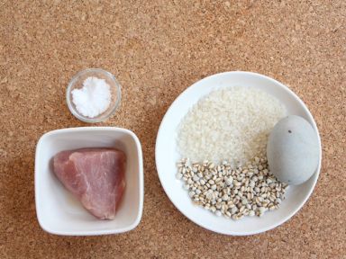 cháo trứng bắc thảo thịt nạc