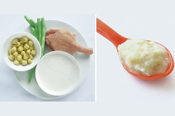 cháo vịt cho bé