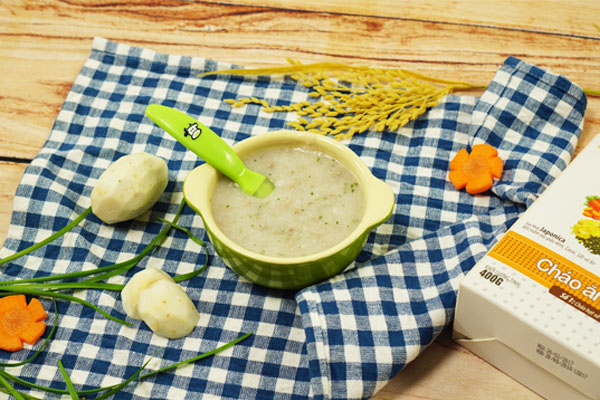 cháo thịt vịt khoai sọ