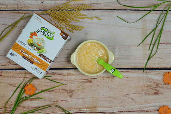 cháo ăn dặm cho bé 7 tháng